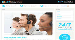Desktop Screenshot of 247supportcs.com
