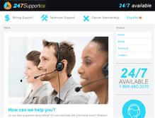Tablet Screenshot of 247supportcs.com
